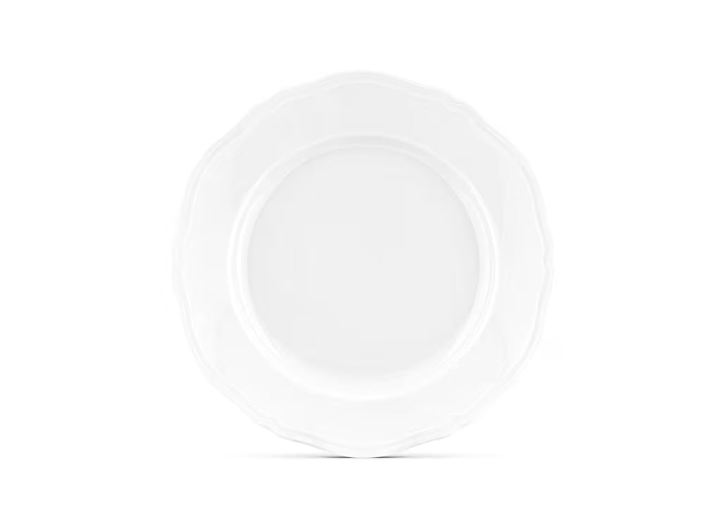 Antico Doccia White Flat Plate | Ginori 1735