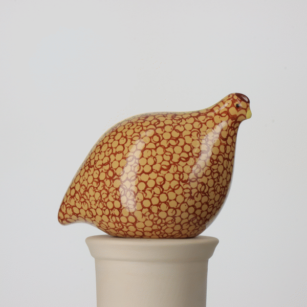 Small Quail Yellow Spotted Red