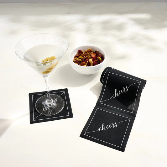 Midnight Toast Cocktail Napkin Roll