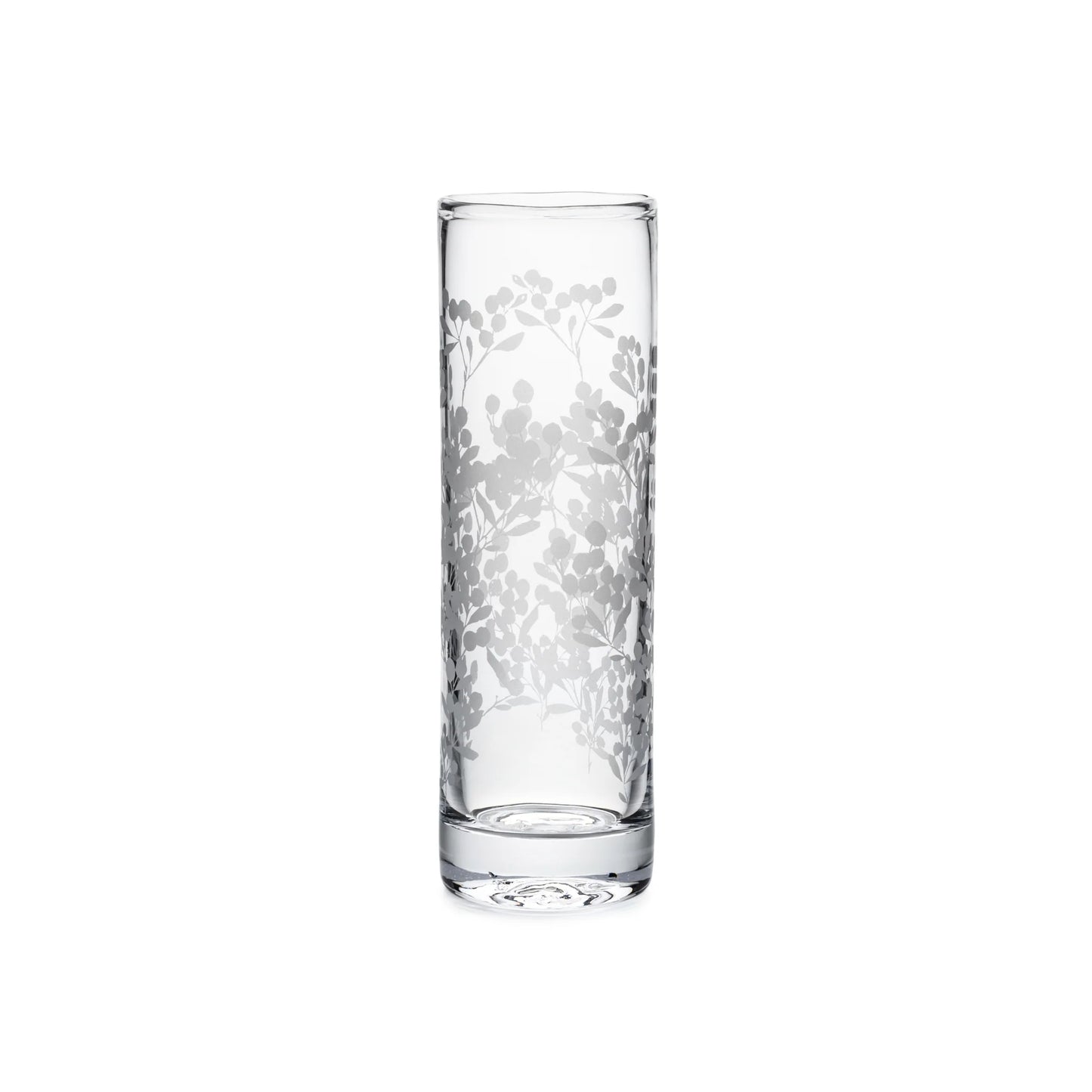 Simon Pearce Engraved Berry Vase