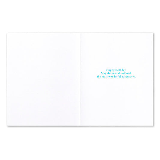 "The journey itself is the point" Birthday Card - Positively Green
