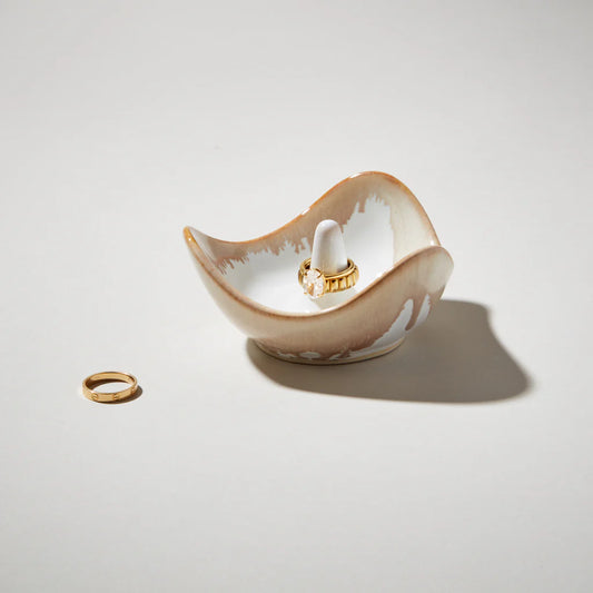 Simon Pearce Pottery Ring Holder, Bluff