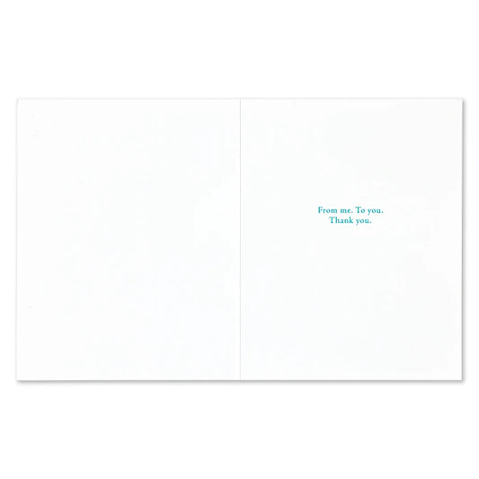 "A Happy Thought, and a Grateful Heart..." Thank You Card