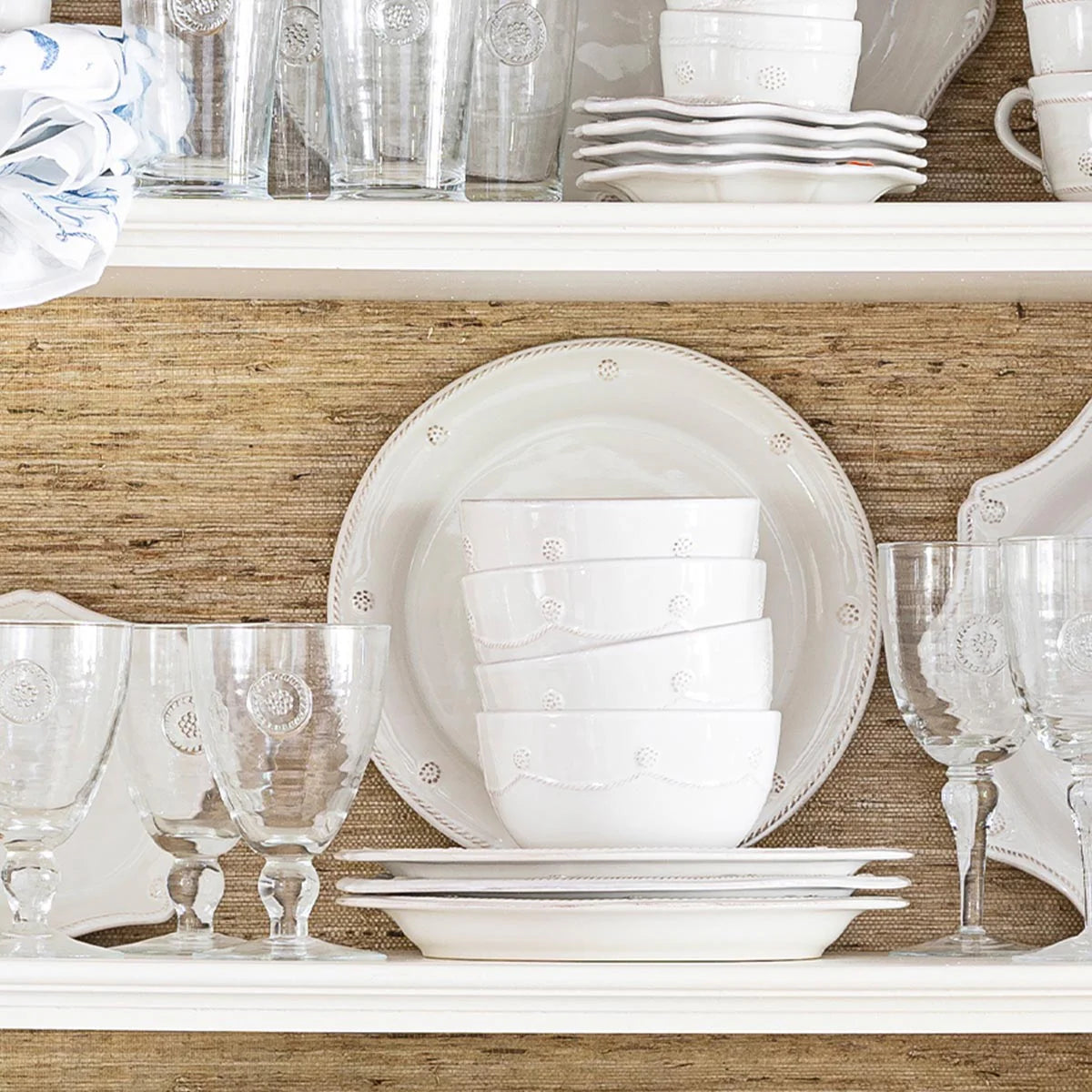 Juliska Berry & Thread Whitewash Cereal/Ice Cream Bowl