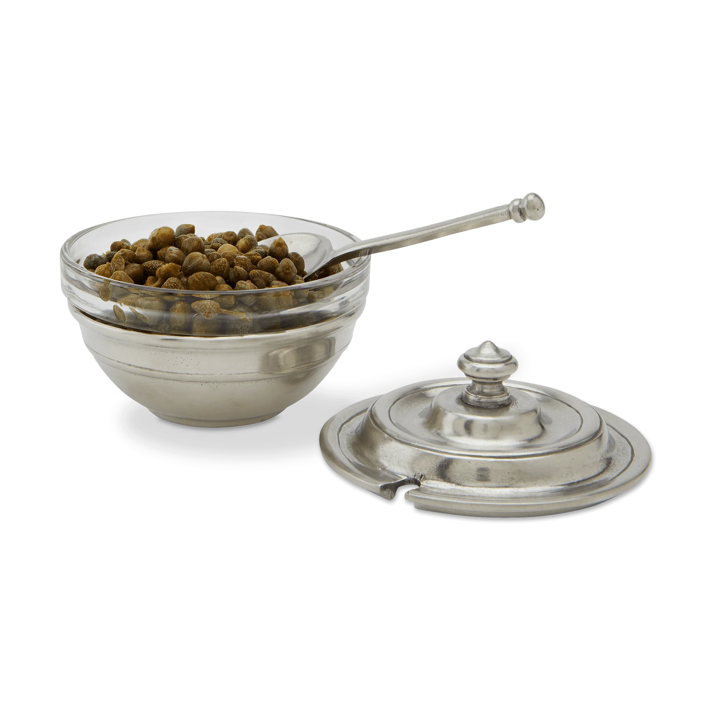 Condiment Uno Ser with Lid | MATCH Pewter