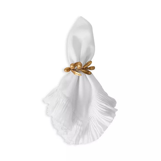 Juliska Forest Walk Gold Leaf Napkin Ring (Assort. Set of 4)