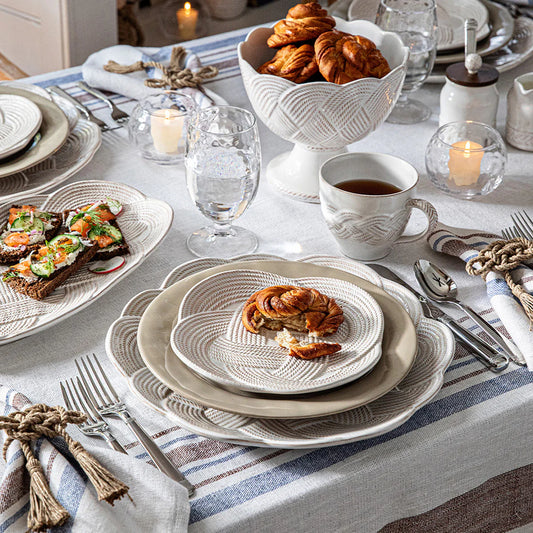Juliska Le Panier Mystic Knot Charger/Platter in Whitewash