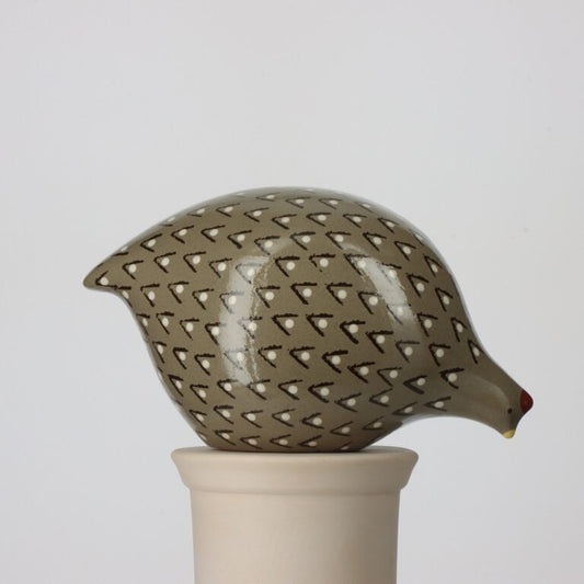 Quail Grey Spotted Black