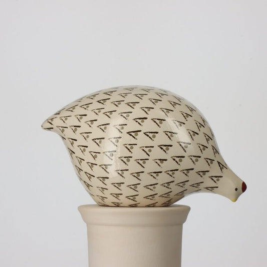 Quail White Spotted Black