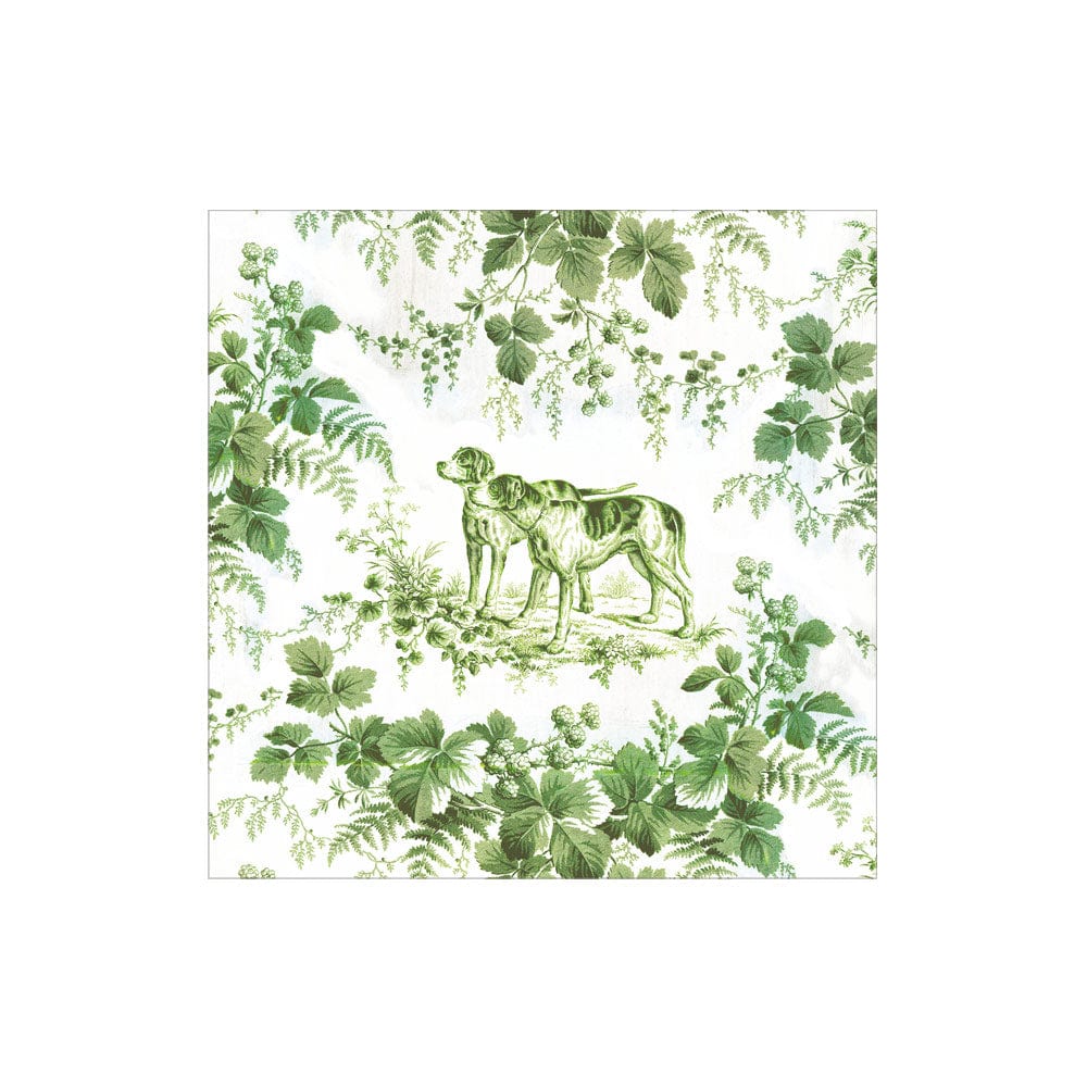 Hunting Toile Evergreen Napkins