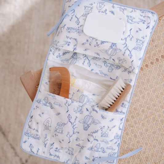 Wet Wipes and Diaper Clutch, Toile | Atelier Babbi