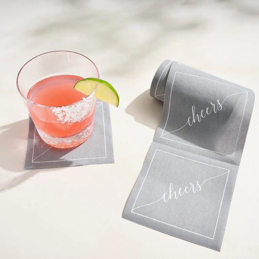 Silver Fox Cocktail Napkin Roll