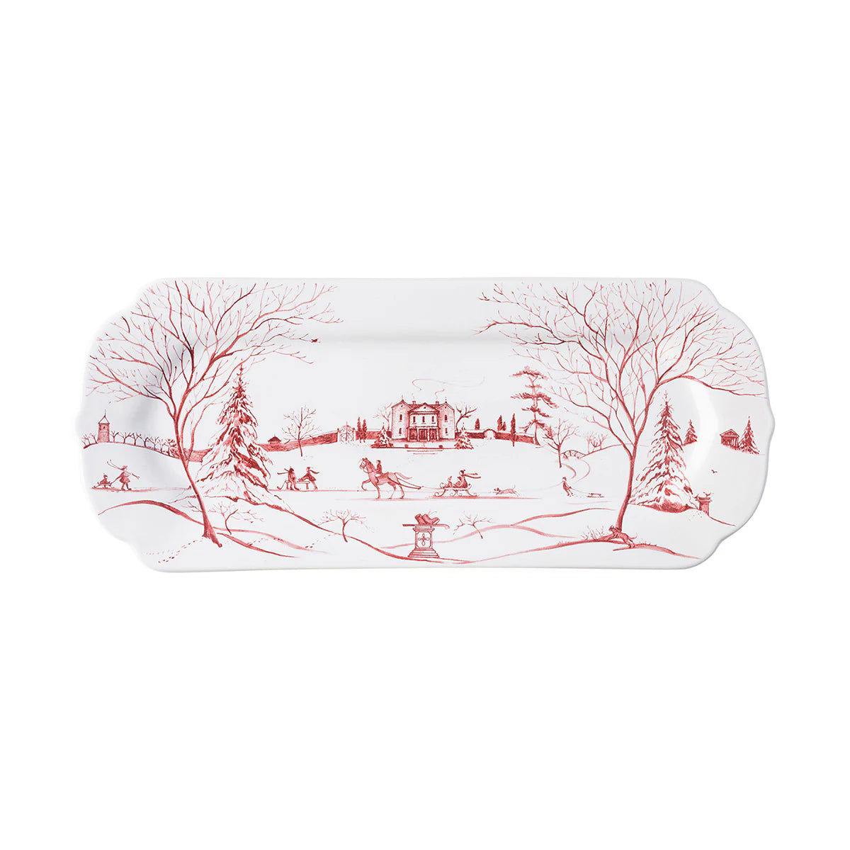 Juliska Country Estate Winter Frolic Ruby 15" Hostess Tray