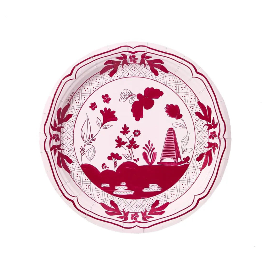 Beachside Pavilion Salad and Dessert Plates in Ballet & Berry (Pack of 50)