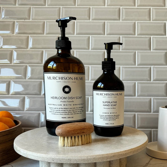 Murchison-Hume Australian White Grapefruit Dish Soap Amber Glass