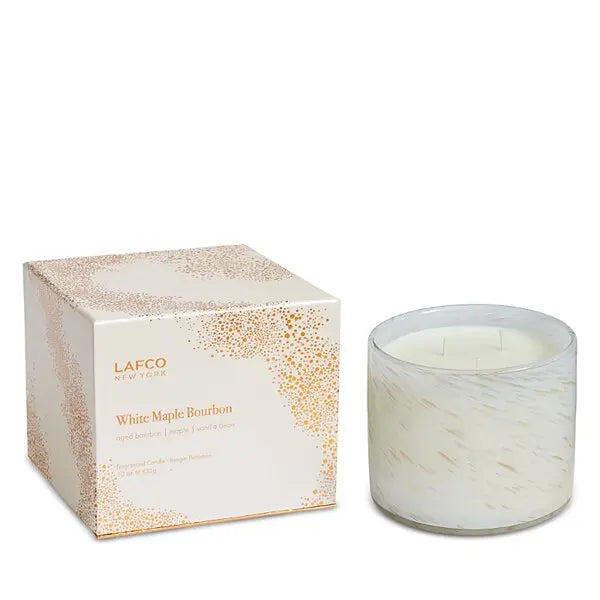 White Maple Bourbon 30 oz. 3-Wick Candle, LAFCO