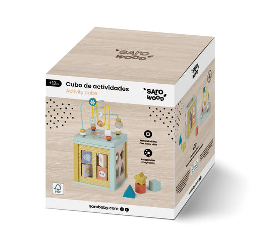 Wooden Multi-Activity Cube