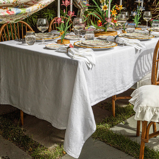 Juliska Berry Scallop 60" x 120" Tablecloth