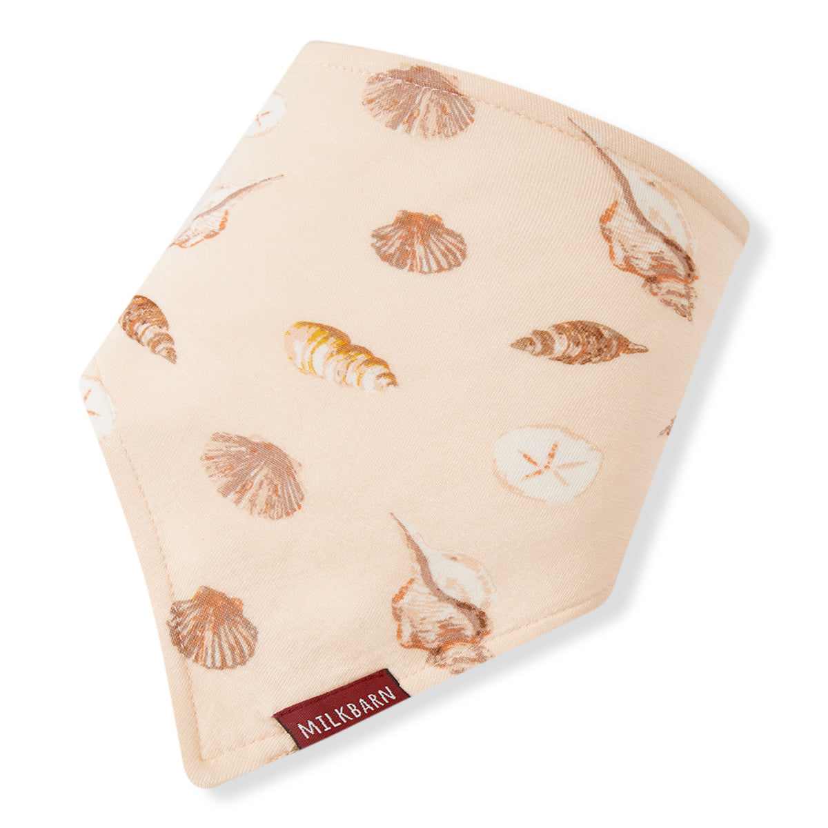 Bamboo Kerchief Bib in Seashells, Milkbarn