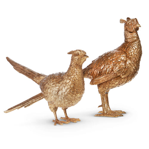 Set of Two Decorative Pheasant 16.5"