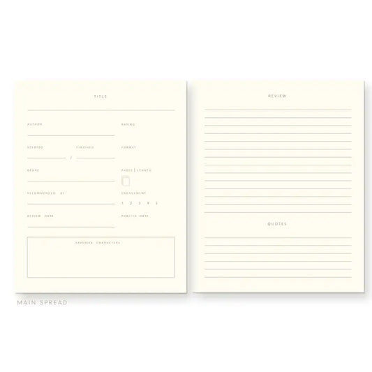 Book Club Member Book Log Reading Journal