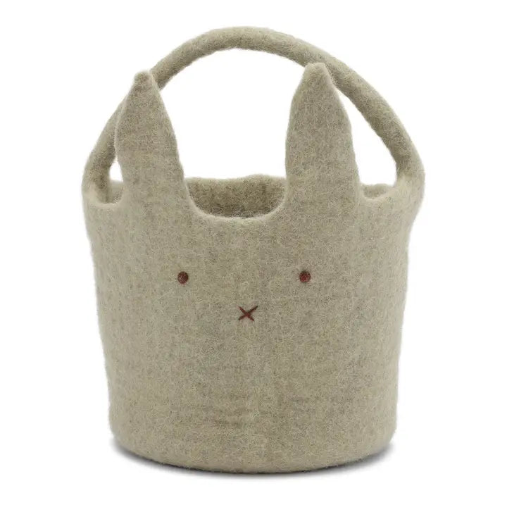 Dusty Green Big Bunny Basket
