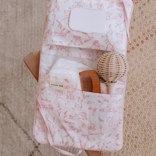 Wet Wipes and Diaper Clutch, Toile | Atelier Babbi
