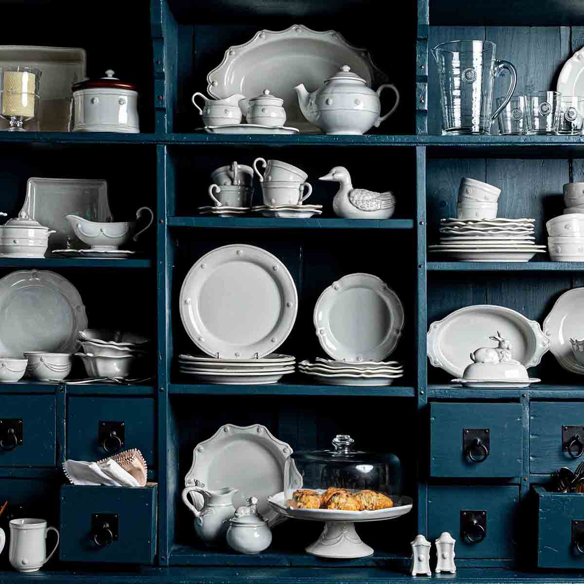 Juliska Berry & Thread Whitewash 9.5" Covered Casserole