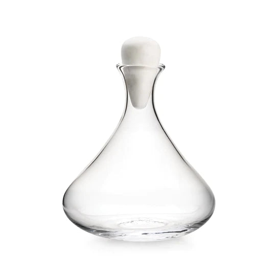 Simon Pearce Vintner Wine Decanter With Marble Stopper