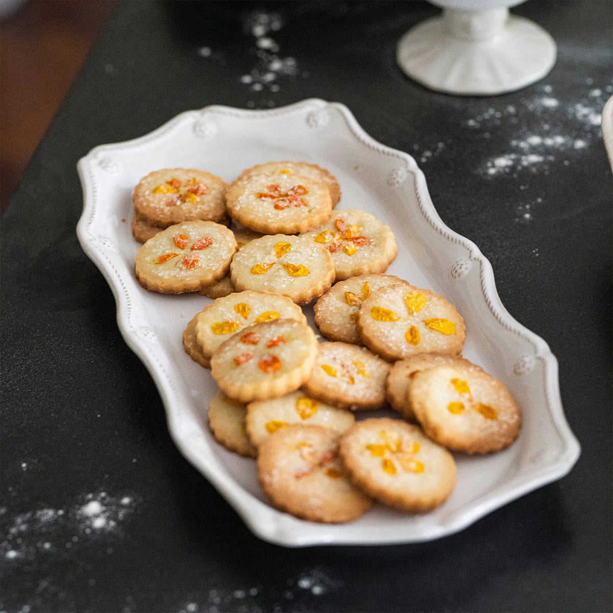 Juliska Berry & Thread Whitewash 14" Hostess Tray