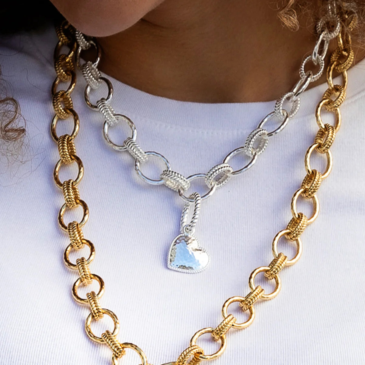 MEDIUM Love Pendant Charm in Silver, Capucine de Wulf