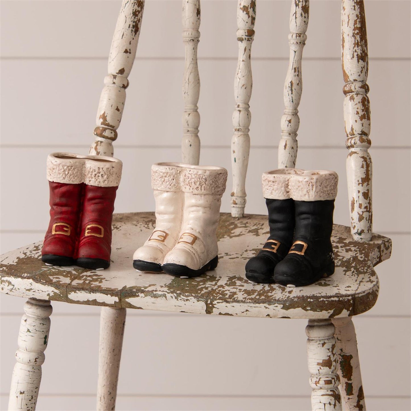 MINI Santa Boot Vase