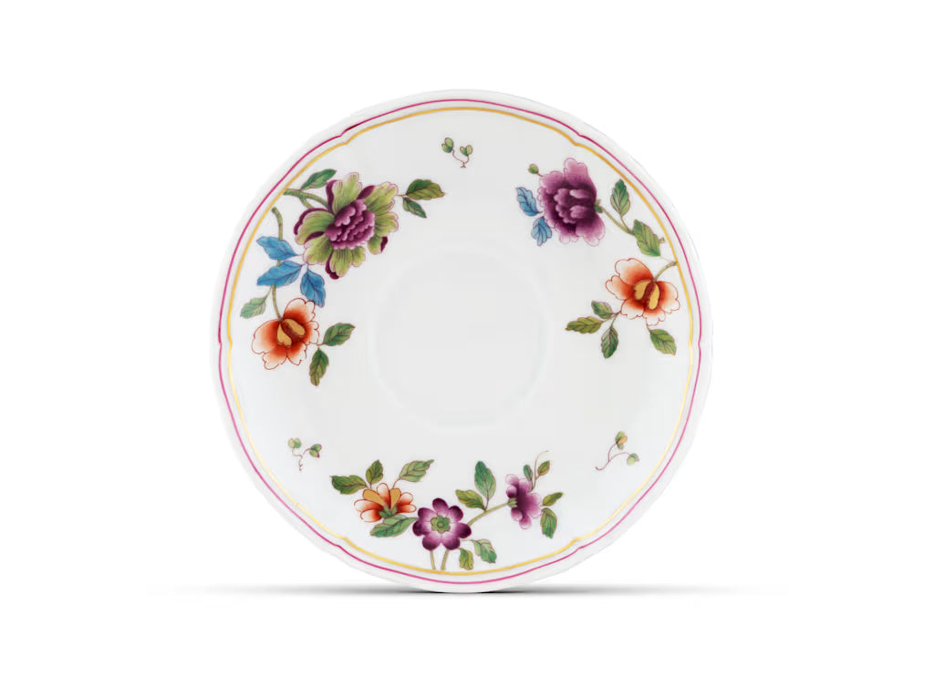 Granduca Corena Flowers Tea Saucer | Ginori 1735