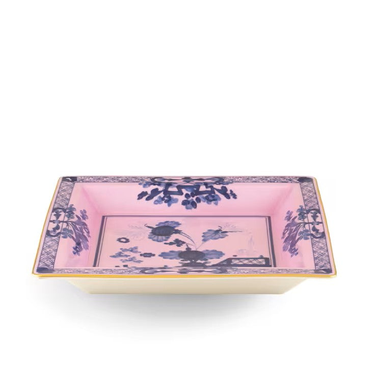 Oriente Italiano Azalea Square Change Tray, Ginori 1735