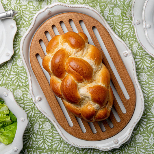 Juliska Berry & Thread Whitewash Challah Board