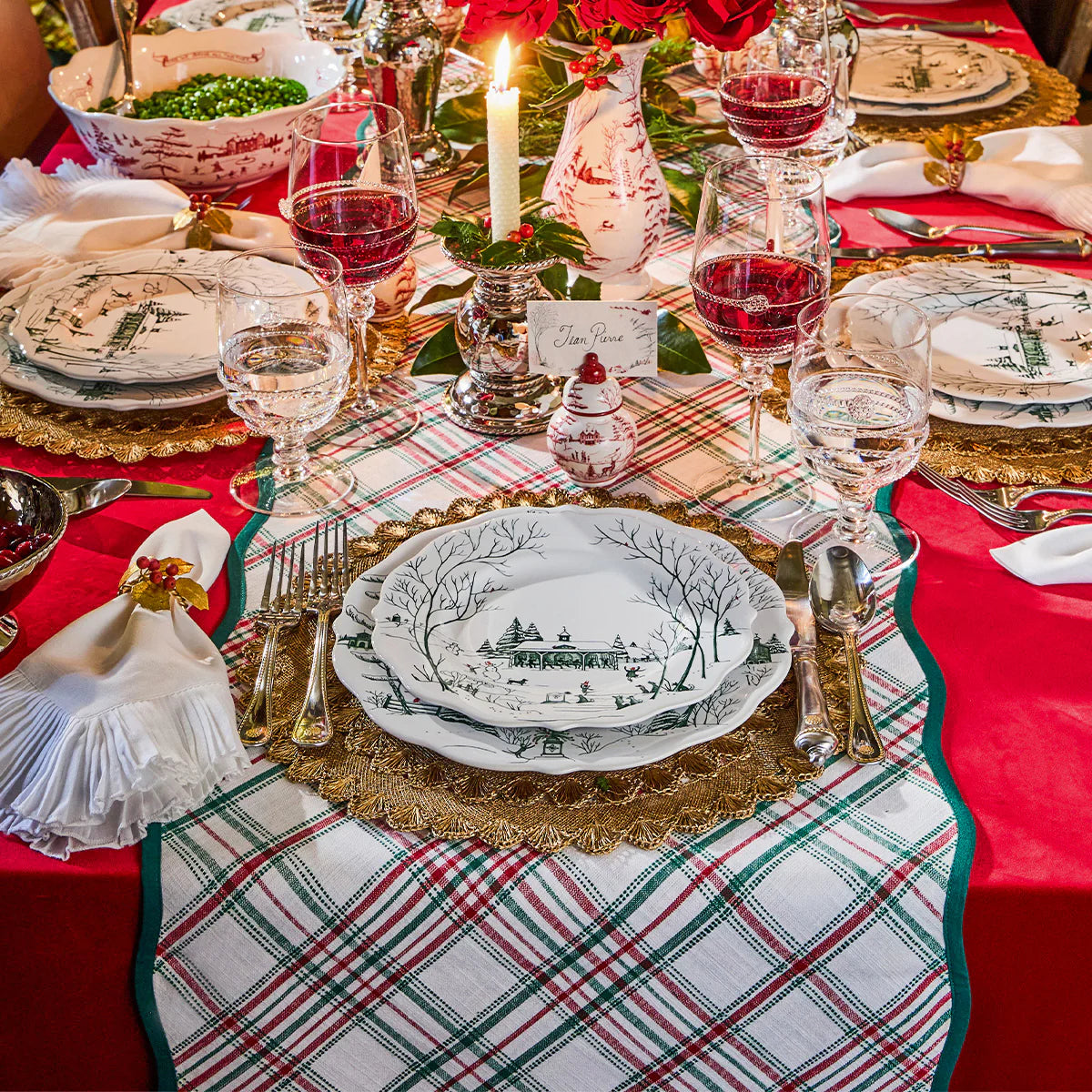 Juliska Merry Tartan Table Runner