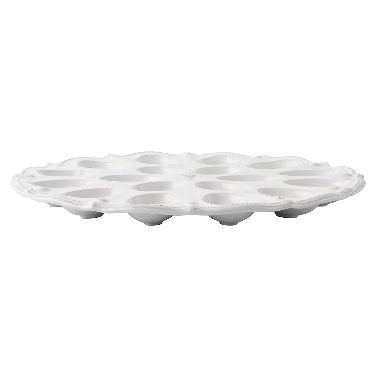 Juliska Berry & Thread Whitewash Deviled Egg Platter