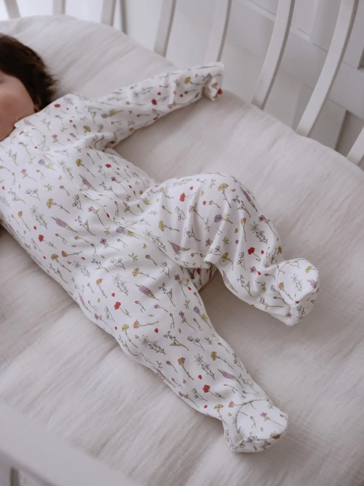 Baby Footed Onesie in Spring | Atelier Babbi