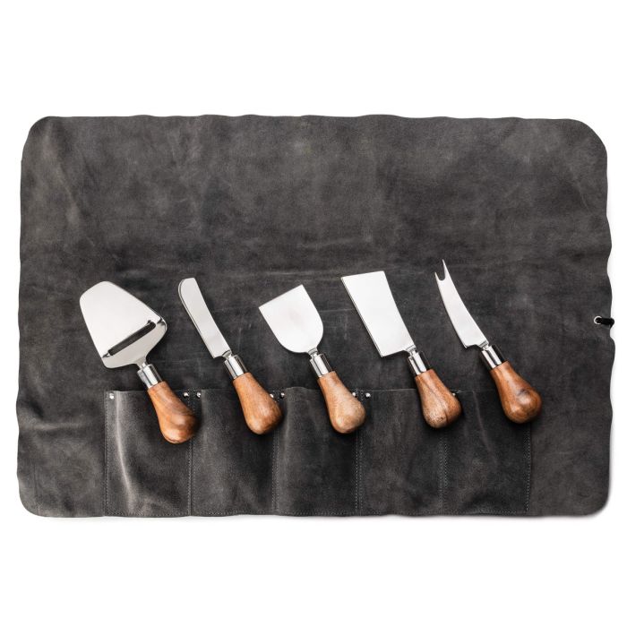 Simon Pearce Cheese Knife Set of 5, Gift Boxed