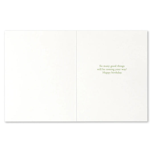 "You're Here and It's Now..." Birthday Card