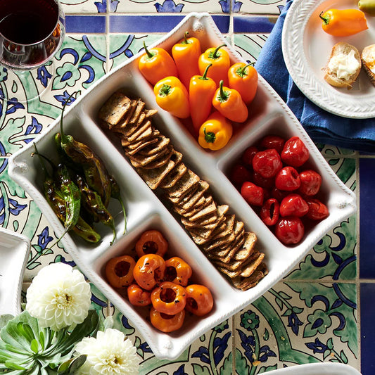 Juliska Berry & Thread Whitewash Appetizer Platter
