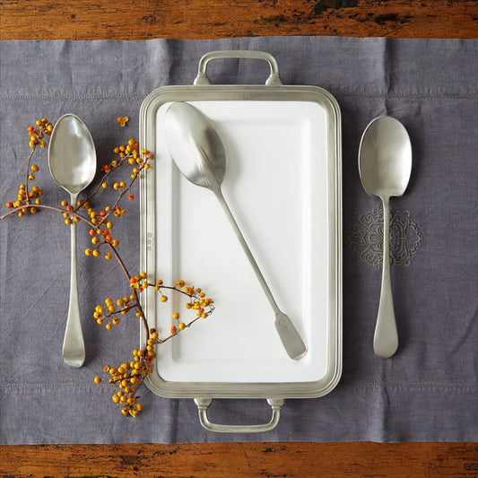 Gianna Rectangular Platter with Handles | MATCH Pewter