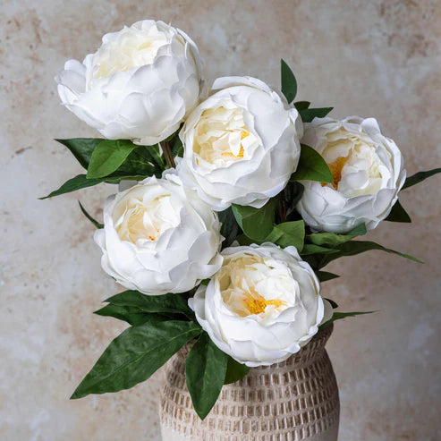 White Peony, Real Touch Artificial