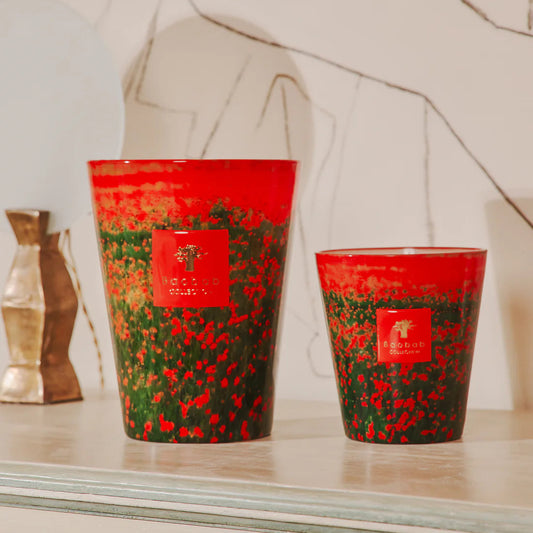 Artsy Flower Poppies Scented Candle | Baobab Collection