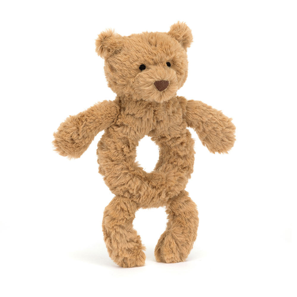 Bartholomew Bear Ring Rattle, Jellycat