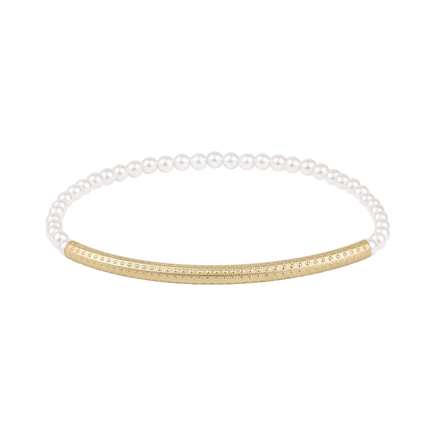 enewton Bliss Bar Textured Pearl 3mm Bracelet