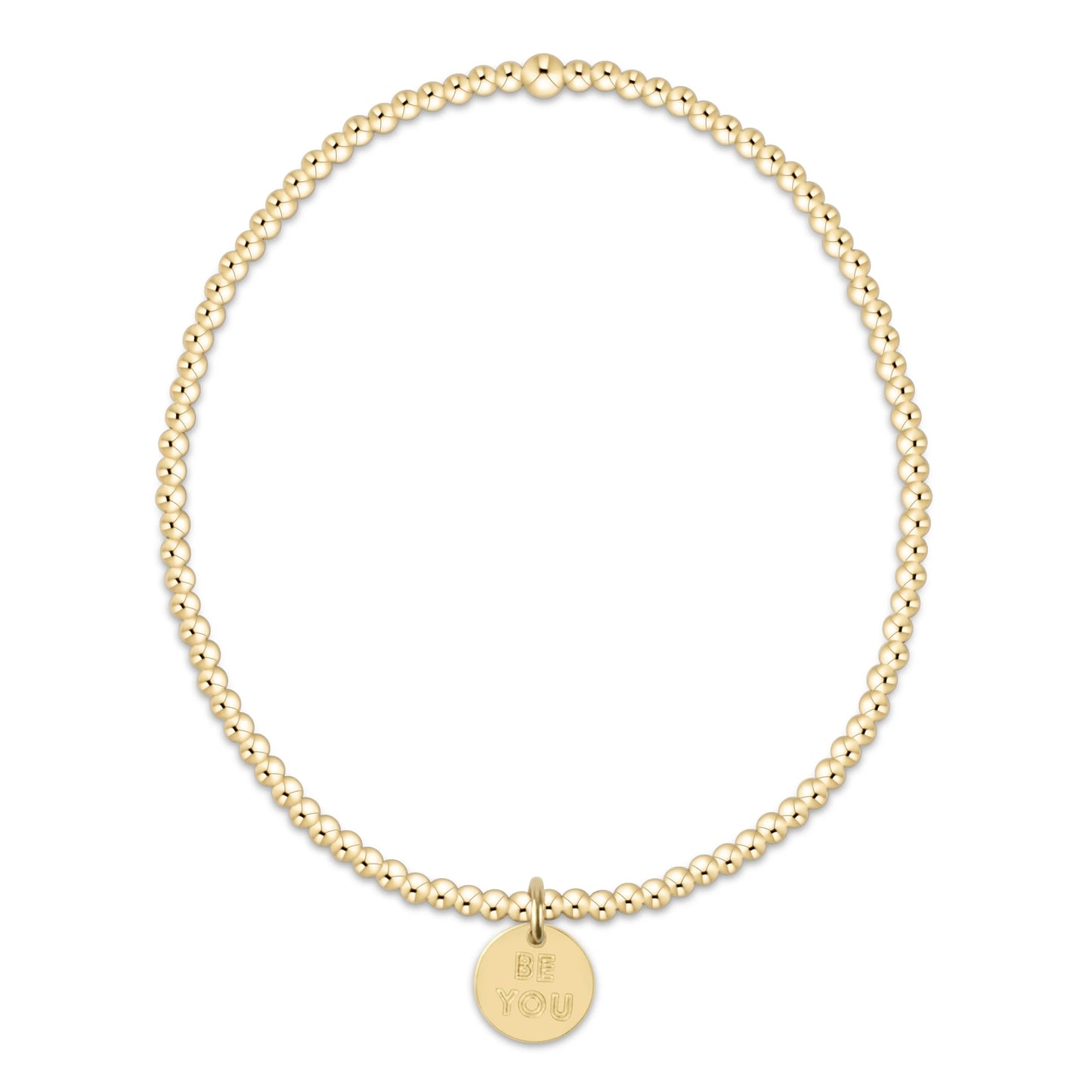 enewton Classic Gold 2mm Bracelet "Be You" Small Gold Disc
