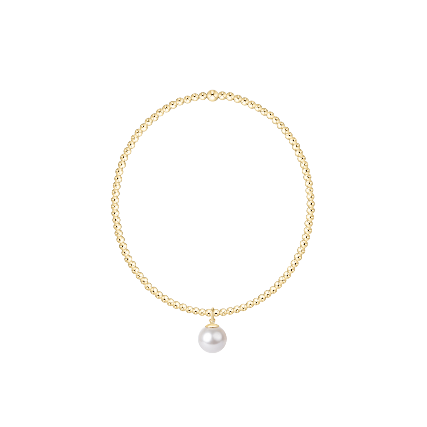 enewton Classic Gold 2mm Bracelet Classic Pearl 8mm Charm
