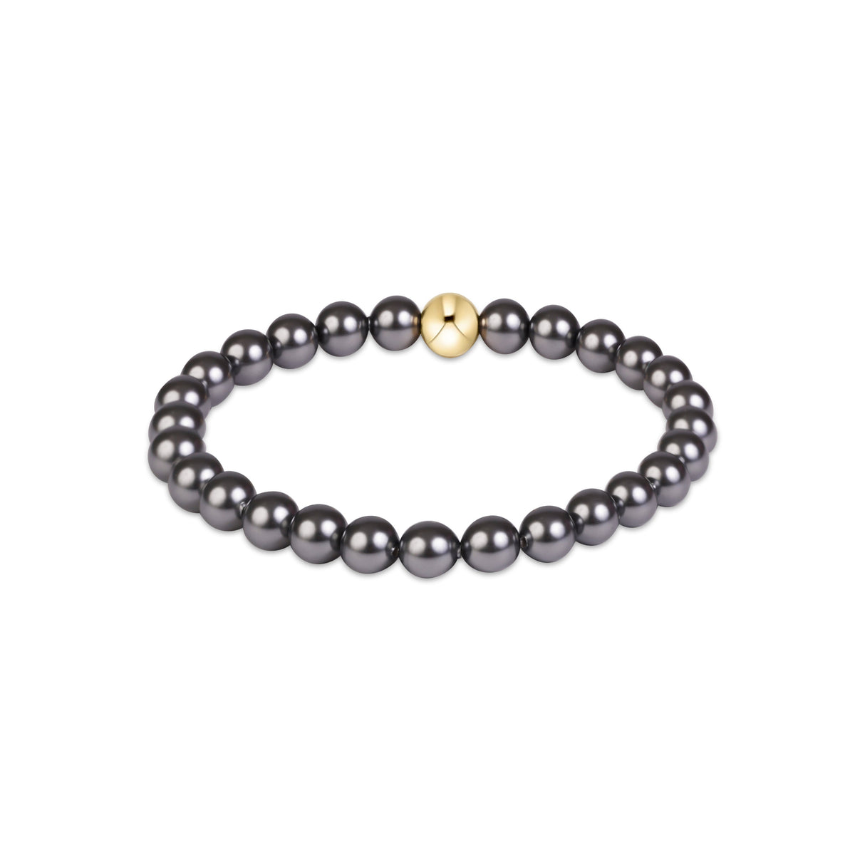 enewton Classic Pearl Dark Grey 6mm Bracelet
