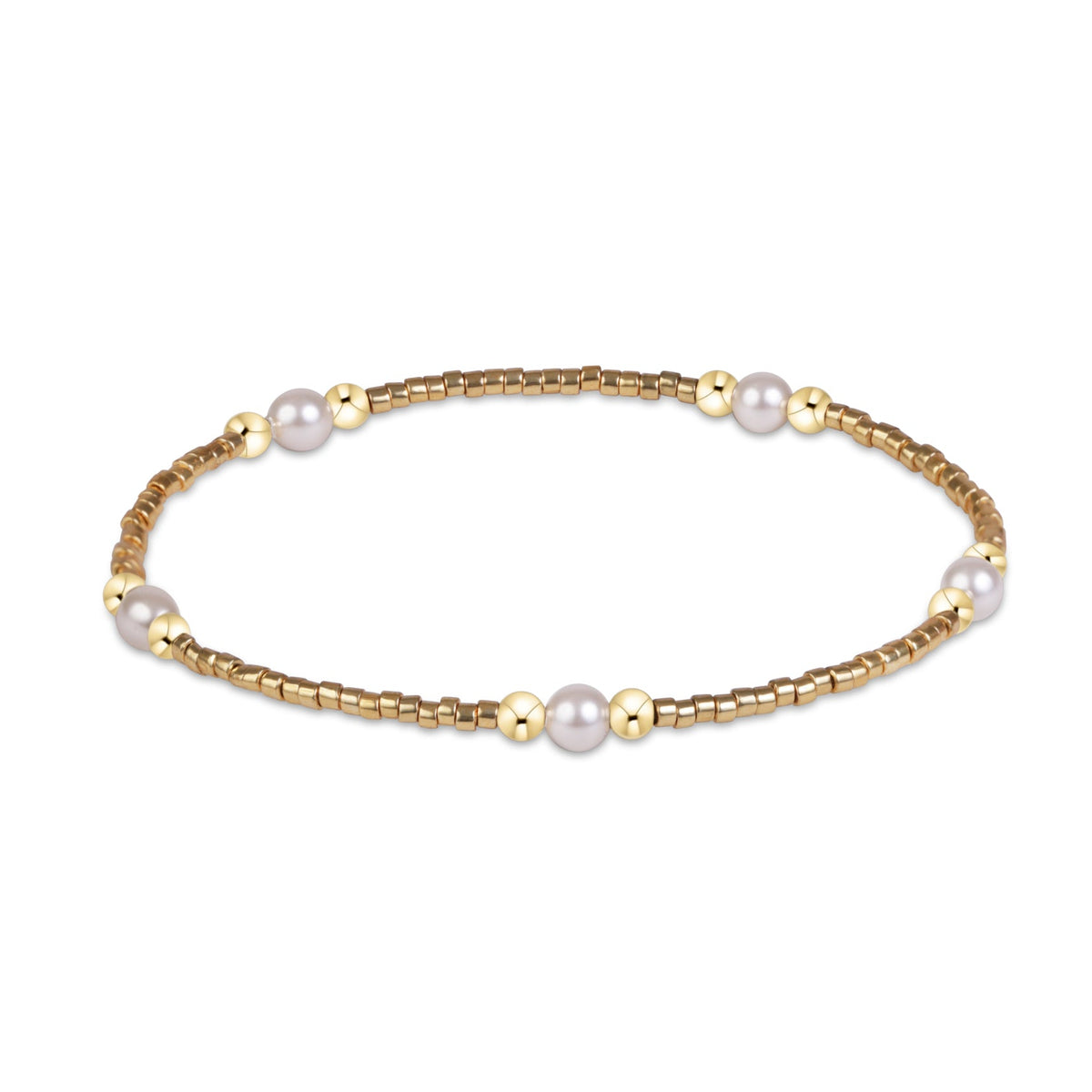enewton Gameday Hope Purpose Pearl Bracelet in Golden Luster